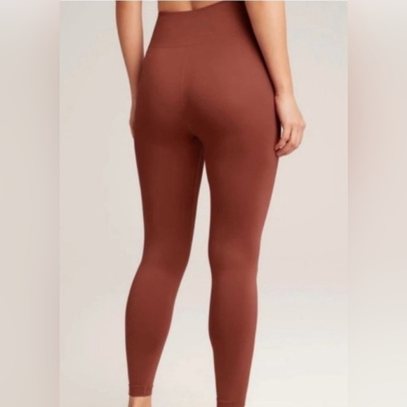 KNIX Good to Go Seamless Leggings Ribbed Waist Cinnamon Brown XL - Picture 2 of 12